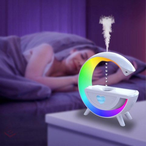 Nawilżacz Powietrza Antygrawitacyjny Aromaterapia Lampka Nocna RGB Głośnik