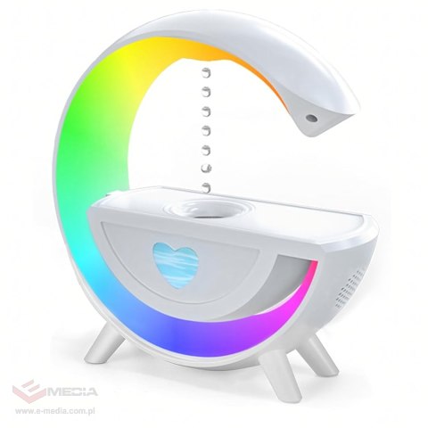 Nawilżacz Powietrza Antygrawitacyjny Aromaterapia Lampka Nocna RGB Głośnik