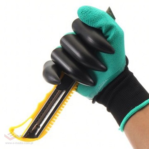 Rękawiczki Rękawice Ogrodowe Grabki Pazurki do Kopania Grabie Łopatka
