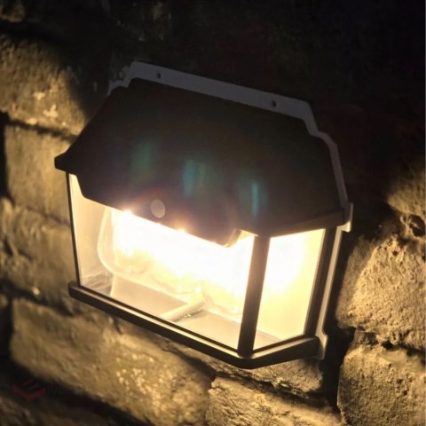 Lampa Solarna Led Potrójna Kinkiet Ogrodowy Elewacyjny z Czujnikiem Ruchu