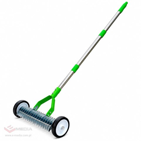 192x Aerator Wertykulator Ręczny na Kółkach Obrotowy Wahadłowy do Trawnika + Rękawice