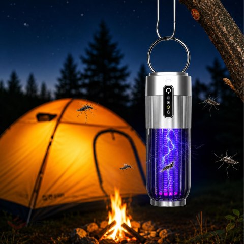 Lampa Lampka Owadobójcza na Komary Muchy Owady Wisząca Ogrodowa z Timerem