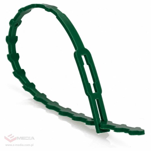 Opaski Ogrodowe 100szt Zaciskowe do Spinania Roślin Kwiatów Regulowane 23cm