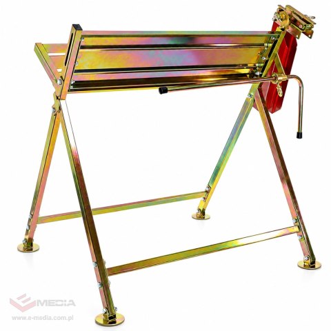 Stojak Kozioł Uchwyt Metalowy do Cięcie Drewna z Uchwytem na Piłę 88x86x71cm