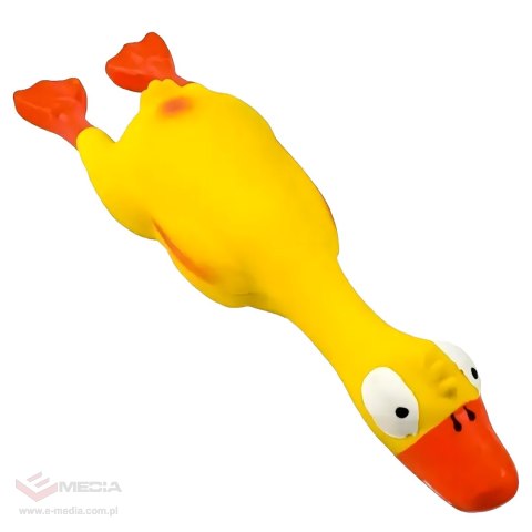 Piszcząca Duża Zabawka Gumowy Kurczak Duży dla Psa Szczeniaka Gryzak 22 cm