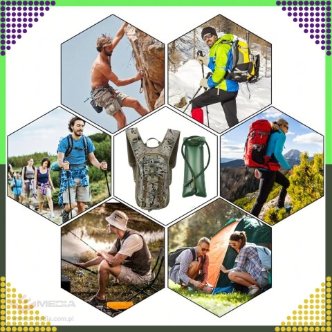 Plecak Rowerowy Górski Hydracyjny z Bukłakiem na Wodę 3L Survivalowy