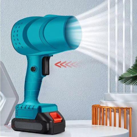 Dmuchawa Akumulatorowa Powietrzna Ręczna do Liści Kurzu Śniegu 400W 2 x Aku
