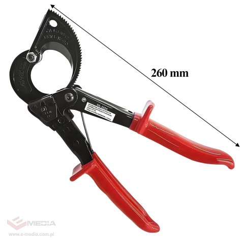 Nożyce Zapadkowe Obcinak Obcinaczki do Kabli Przecinak Izolowane 240 mm2