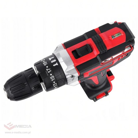 Wiertarka Wkrętarka Akumulatorowa Walizka 2xAku 18V Led + Akcesoria
