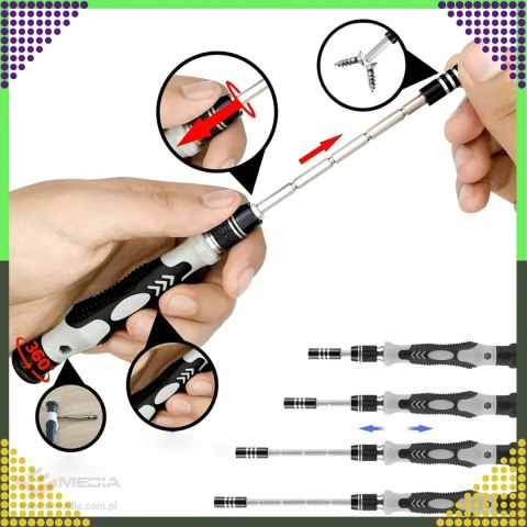 Zestaw Śrubokrętów Precyzyjnych Wkrętaki Torx Śrubokręty Precyzyjne 118w1