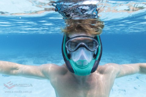 Bestway 24060 Maska do Nurkowania Pełnotwarzowa Maska ​​Do Snorkelingu S/M