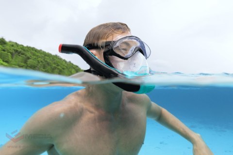 Bestway 24060 Maska do Nurkowania Pełnotwarzowa Maska ​​Do Snorkelingu S/M