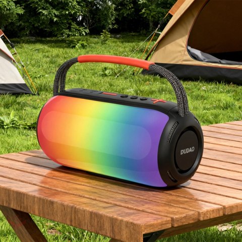 Głośnik bezprzewodowy Dudao Y21 podświetlany RGB Bluetooth 5.3 - czarny