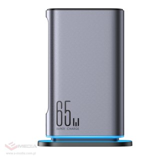 Ładowarka Joyroom JR-TCM02 wieloportowa GaN 65W EU 4x USB-C 2x USB-A - ciemnoszara