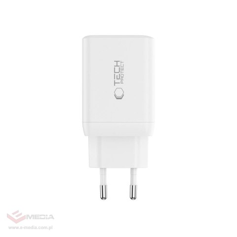 Ładowarka Tech-Protect NC45W-GAN 2-PORT PD45W - białe