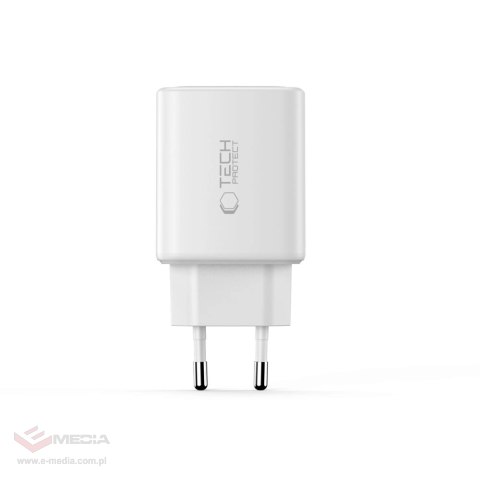 Ładowarka sieciowa Tech-Protect NCA65W-GAN 3-Porty 65W - biała