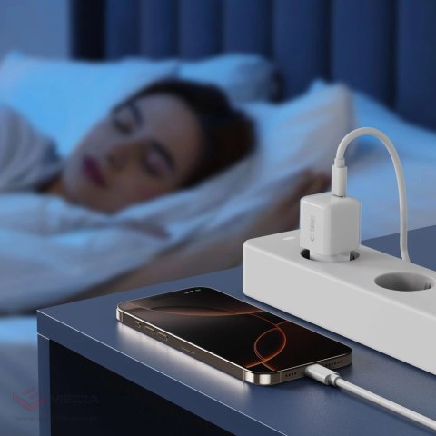 Ładowarka sieciowa Tech-Protect NCM25 USB-C PD 25W - biała