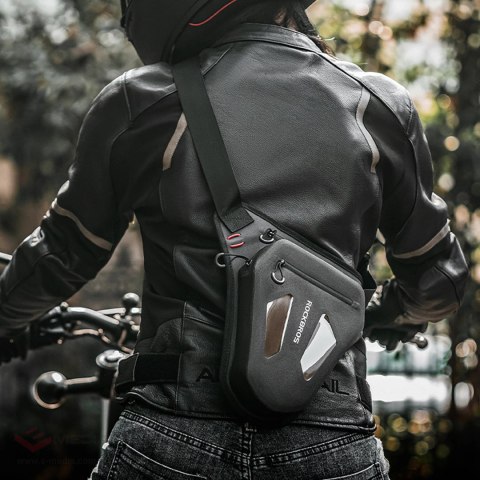Torba motocyklowa Rockbros na nogę, udo, pas, ramię - czarna
