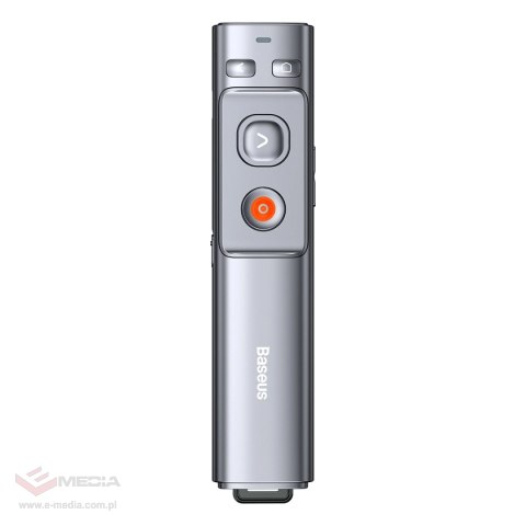 Wskaźnik laserowy Baseus Orange Dot bezprzewodowy do prezentacji - szary (bez baterii)