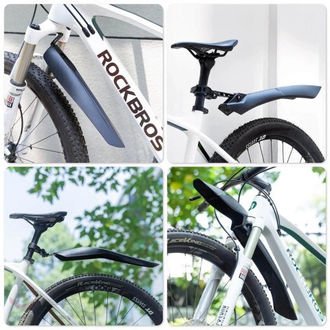 Błotniki rowerowe Rockbros FK-880 przedni i tylny do rowerów 24" - czarne
