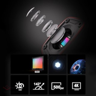 Kamera sportowa AKEEYO AKY-710S wideorejestrator 4K na kierownicę motocyklu - czarna
