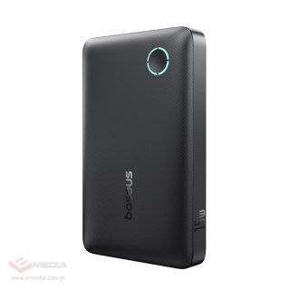 Powerbank Baseus EnerFill FP11 10000mAh 15W (z czarnym kablem Simple USB-C - USB-C 20V/3A 30cm) - czarny