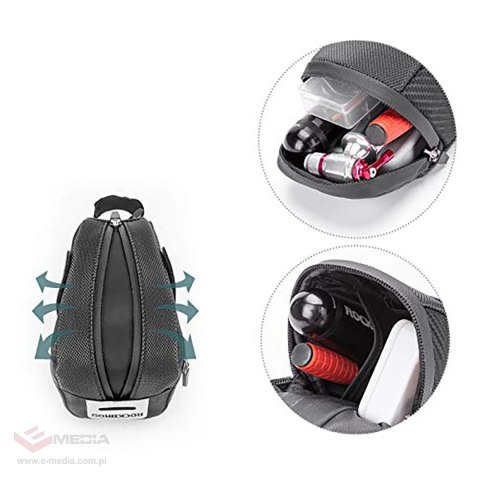 Torba rowerowa Rockbros B74 podsiodłowa 0,75 l - czarna