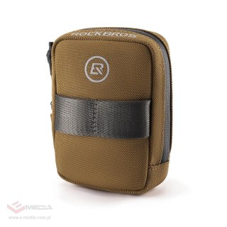 Torba rowerowa Rockbros F006 podsiodłowa 0,35 l - brązowa