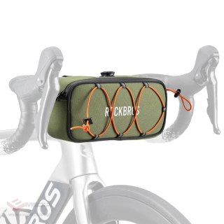 Torba rowerowa Rockbros TL001 ROAD TO SKY 1,9 l na kierownicę wodoodporna - zielona