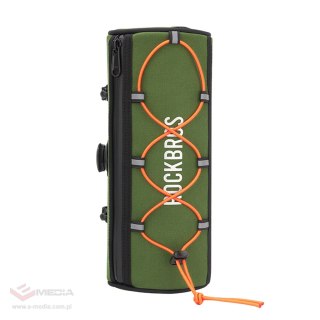 Torba rowerowa Rockbros TL002 ROAD TO SKY 1,5 l na kierownicę wodoodporna - zielona