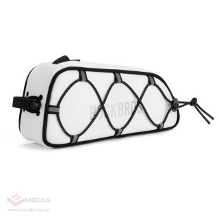 Torba rowerowa Rockbros TL004 ROAD TO SKY 0,7 l na ramę wodoodporna - biała