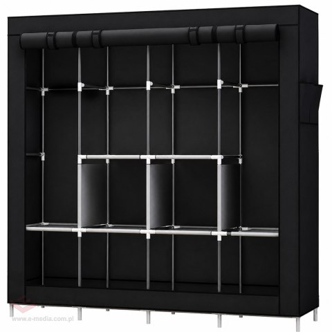Duża Szafa Materiałowa Tekstylna Składana na Ubrania Ciuchy 175x45x170cm