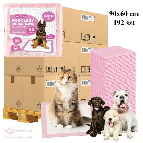 Paleta 168 x Podkłady Maty Higieniczne dla Psa Kota do Nauki Sikania 60x90cm Grube 50 szt