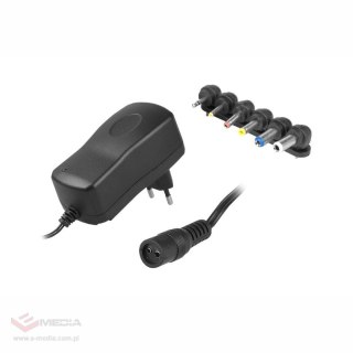 Zasilacz regulowany 3 V-12 V/2000 mA, 6 wtyków LXG287