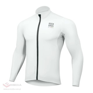 Bluza rowerowa Rockbros TLWT001 ROAD TO SKY wiatroszczelna ocieplana M - biała