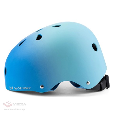 Kask rowerowy BMX/hulajnoga Wozinsky 48-52 cm - gradient niebieski