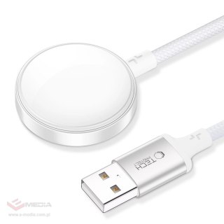 Ładowarka indukcyjna Tech-Protect UltraBoost USB-A do Apple Watch 1m - biała