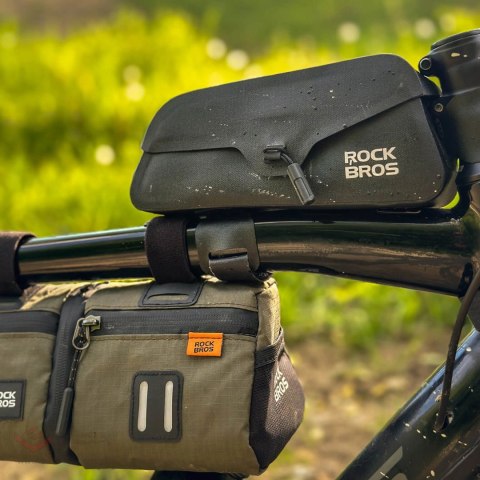 Torba na ramę 0,9L Rockbros AS-134 ROAD TO SKY wodoodporna - czarna