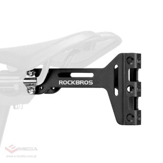 Adapter koszyka na bidon Rockbros 31210003001 pod siodełko aluminiowy - czarny