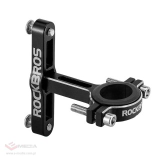 Adapter koszyka na bidon Rockbros KS-416 aluminiowy regulowany - czarny