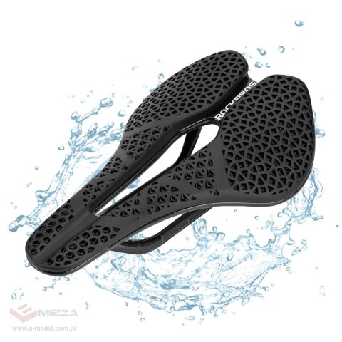 Siodełko rowerowe Rockbros LF0214 anatomiczne 3D wodoodporne - czarne