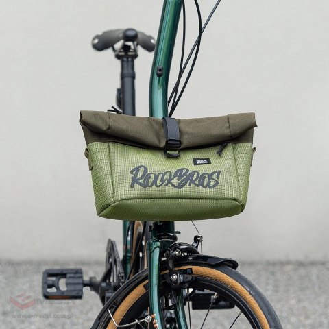 Torba przednia Rockbros W020 dwufunkcyjna, na rower/na ramię - zielona