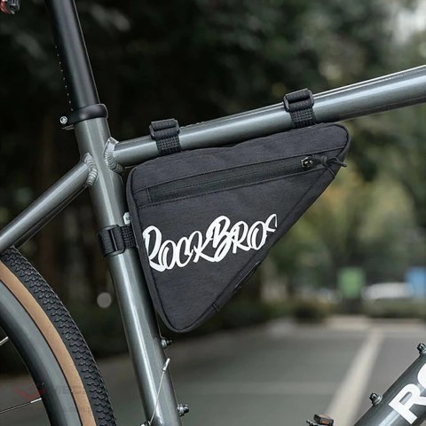 Torba rowerowa Rockbros G001 Flash Journey na ramę trójkątna 0.8 l - czarna