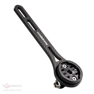 Uchwyt na licznik rowerowy Rockbros FK-307W włókno węglowe - czarny
