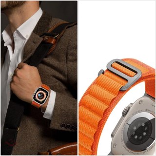 Pasek Tech-Protect Nylon Pro na Apple Watch 42 / 44 / 45 / 49 mm - tytanowo-oliwkowy