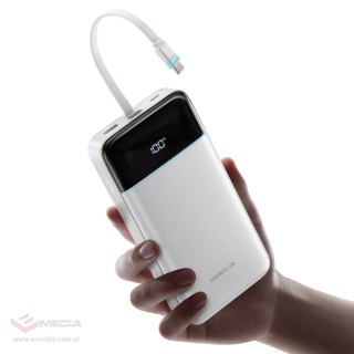 Powerbank Cuktech LPB252N 120 W 25000 mAh z wbudowanym kablem USB-C - biały
