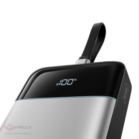 Powerbank Cuktech LPB252N 120 W 25000 mAh z wbudowanym kablem USB-C - szary