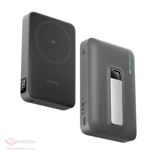 Powerbank Cuktech WPB100 10000 mAh Qi2 magnetyczny 30 W z podstawką - czarny