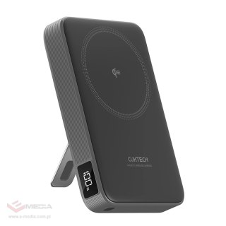 Powerbank Cuktech WPB100 10000 mAh Qi2 magnetyczny 30 W z podstawką - czarny