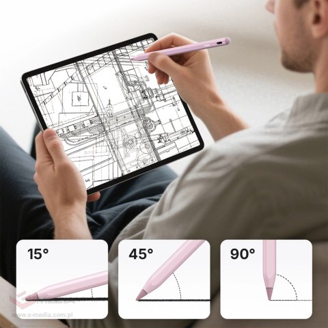 Rysik aktywny Metapen A8 stylus do iPada USB-C - różowy